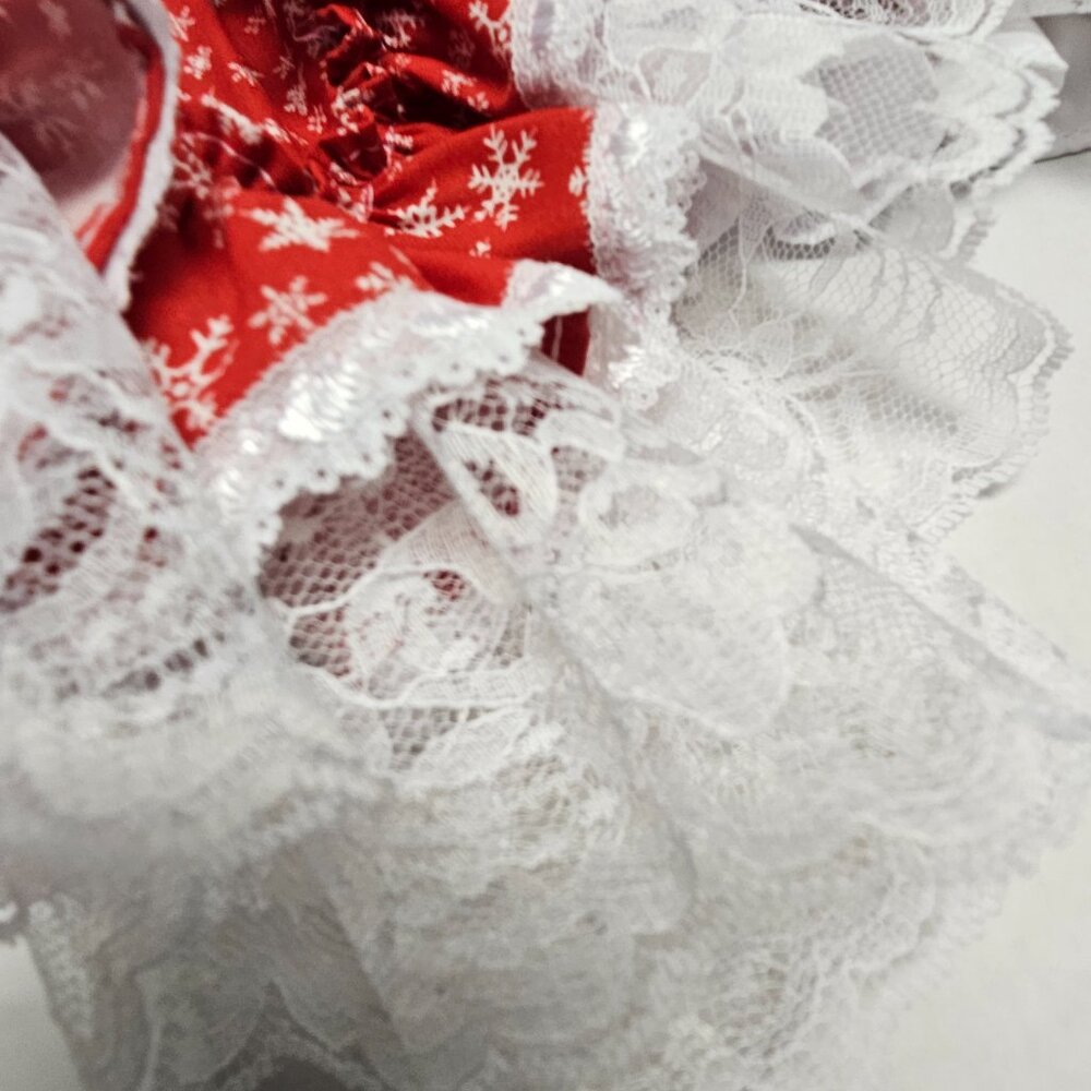 New Lid’l Dolly’s Toddler Girl Red Southern Belle Dress Ruffle Lace Full Circle⭐ - Picture 16 of 16